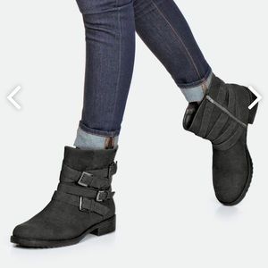 Black Moto Boot
